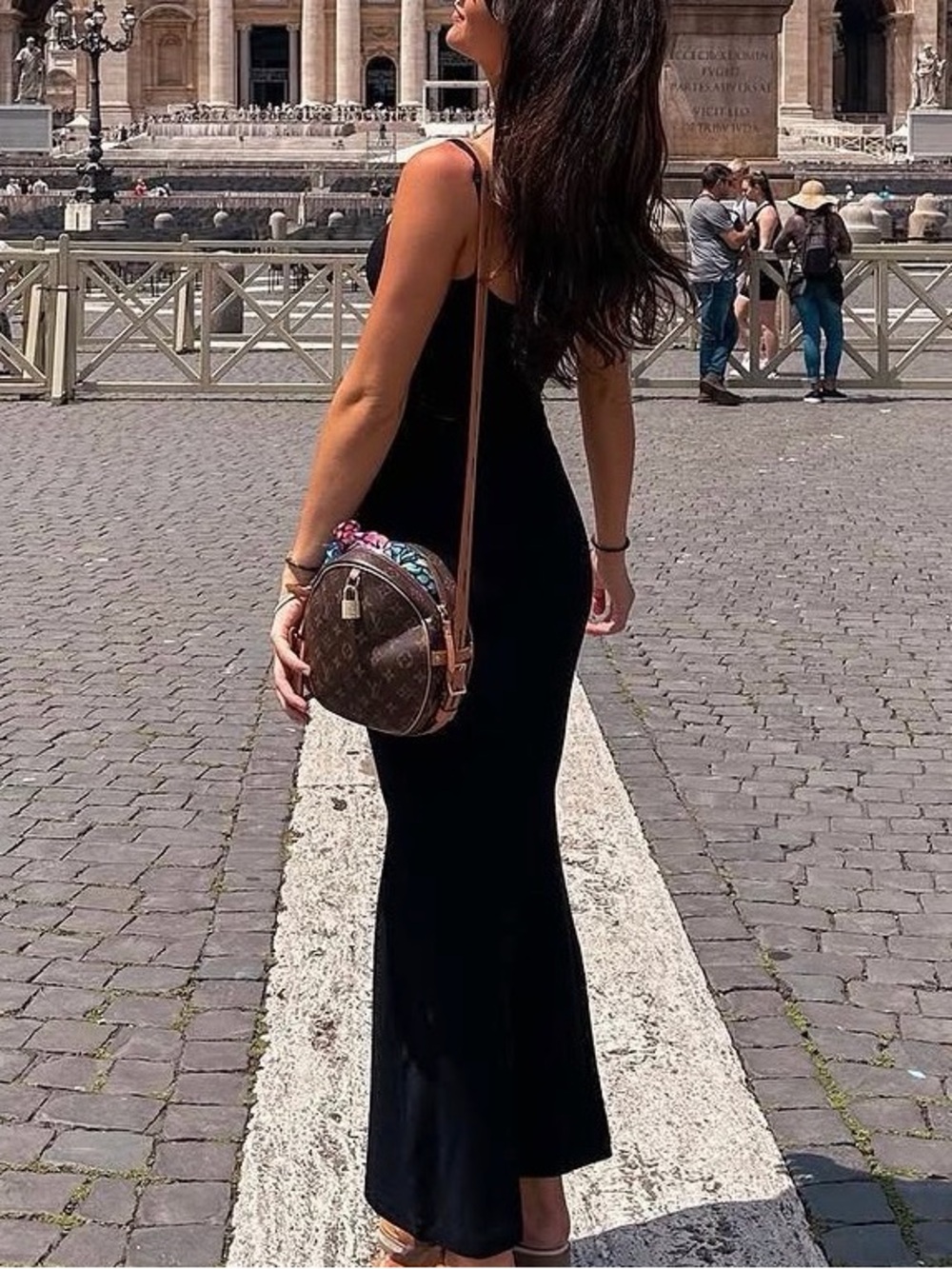 SKIMS Soft Lounge Long Slip Dress Onyx Black Size XS - Picture 4 of 4
